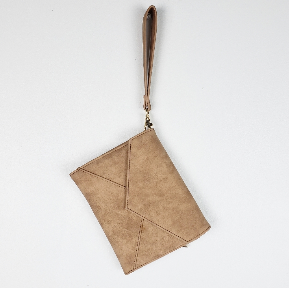 Violet Ray Wallet Clutch - Tan